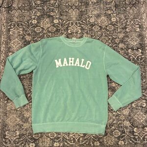 Mahalo Crewneck Sweatshirt - Seafoam Green
